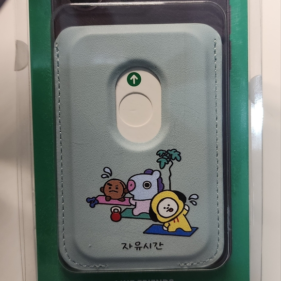 Official Line Friends BT21 Phone Wallet Cooky Mang and Chimmy - Picture 5 of 5
